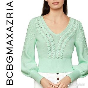 🪲BCBG MINT CROPPED SWEATER🪲